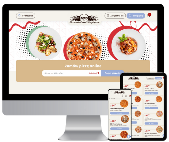 System zamówień dla pizzeria 105.pl